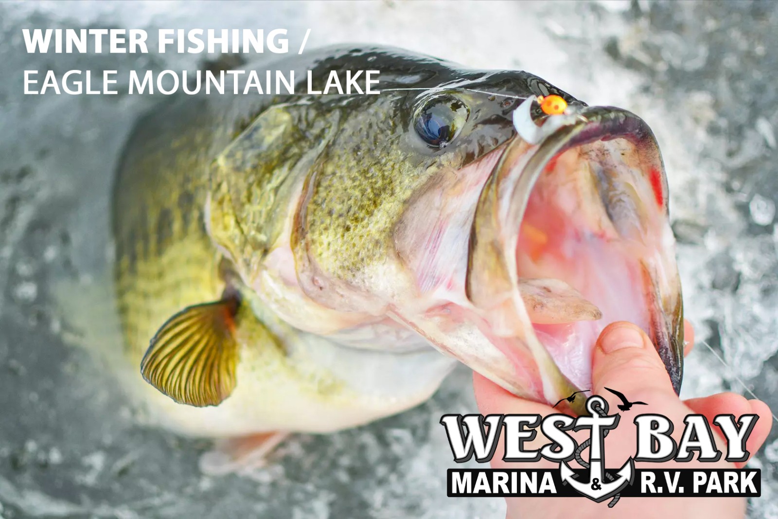 Winter Fishing on Eagle Mountain Lake Texas